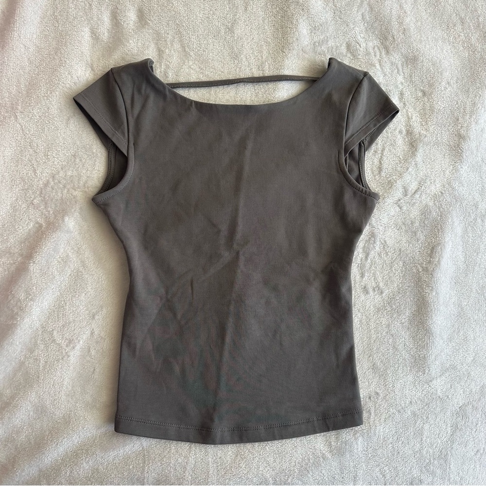 Garage Grey Open Back Top
